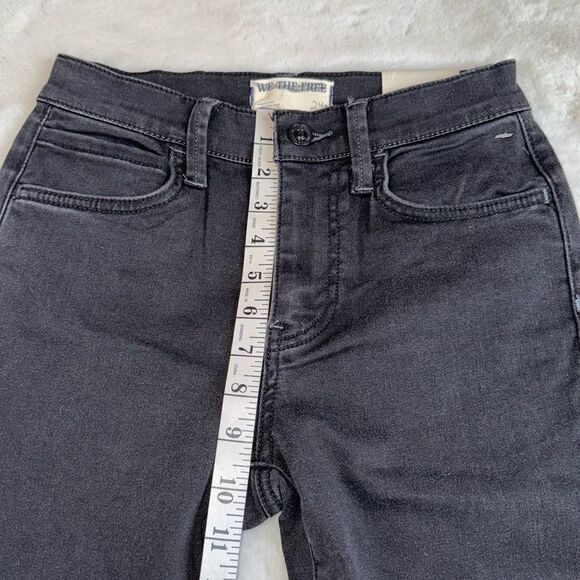 We The Free Free People Mystique Lace Flare Jeans Black Size 24 - Picture 6 of 15